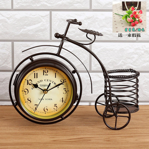 European Iron Art Timepiece Decor