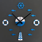 Mediterranean Nordic DIY Clock Lighthouse