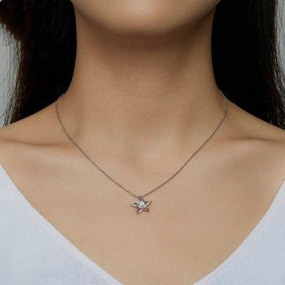 Hollow Star Pendant Collarbone Necklace
