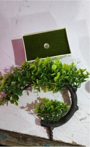 Artificial Bonsai with Floral Accents
