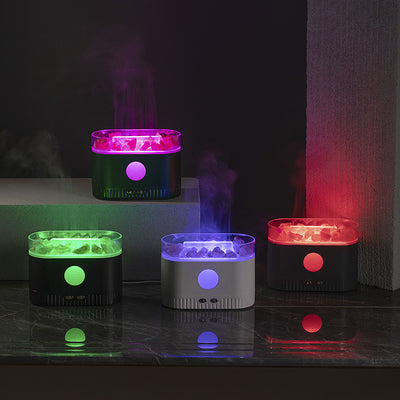 Flame Effect Fragrance Humidifier Lamp