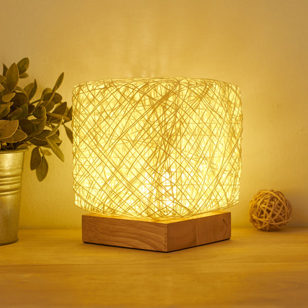 Hand-Knit Dimmable Square LED Desk Lights